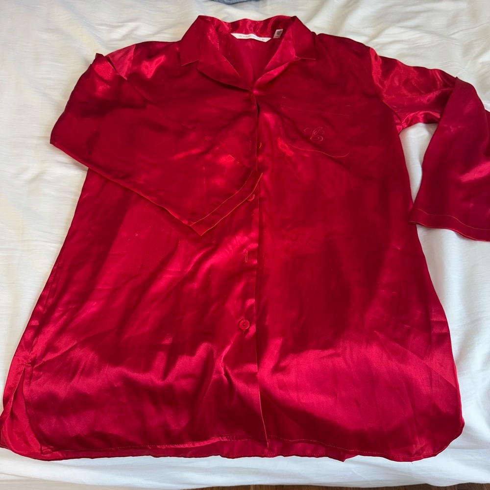 Victoria’s Secret silk button down pajamas